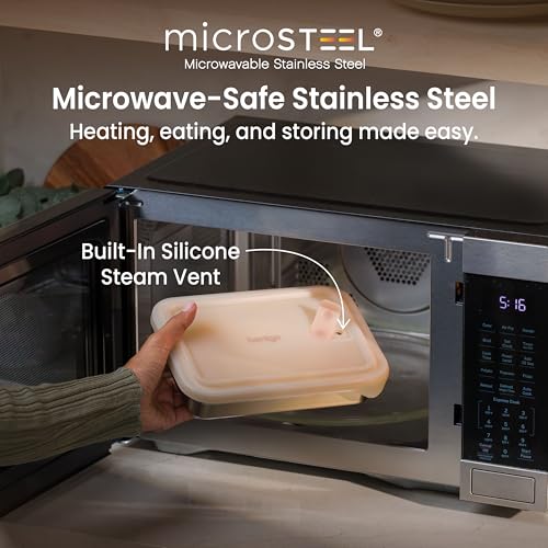 Image of Bentgo MicroSteel Heat & Eat Leak-Proof Stainless Steel Container