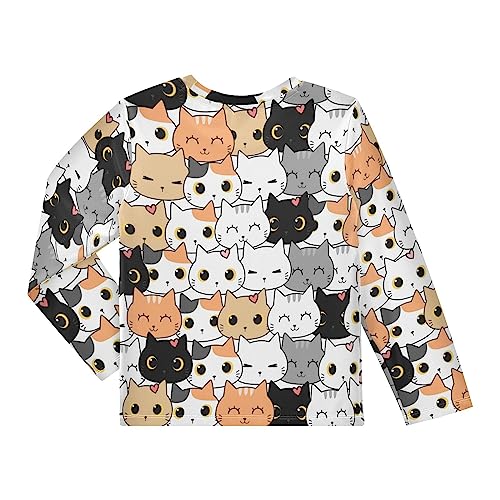 MCHIVER Cow Boys Long Sleeve Rash Guard UPF 50+ Toddler Boy Swimsuit Quick Dry Fishing Shirt2