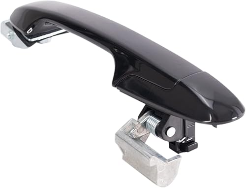 Miniatura 339 de TRQ Manija de la puerta exterior trasera izquierda del lado del conductor negra compatible con Honda Civic 2001-2005