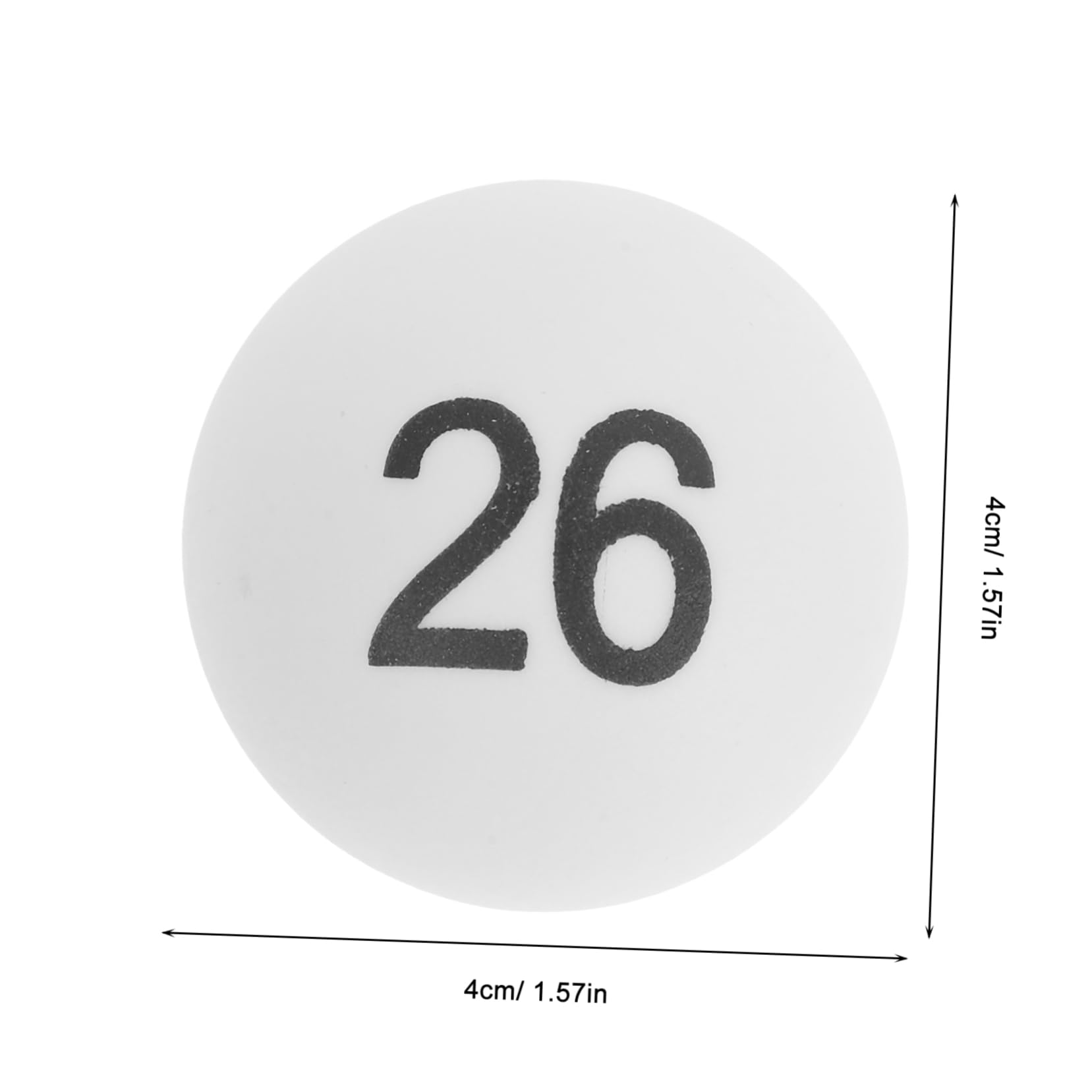 Toyvian 100 Pcs PP Table Tennis Balls for Game Party Decoration White Printed Pong Balls for Raffles Arts Entertainment and