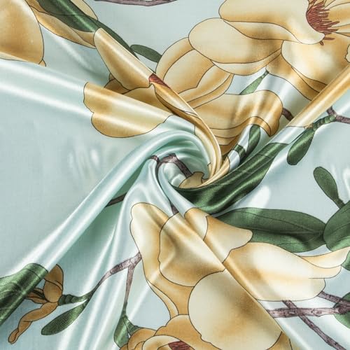 image for RIIQIICHY Head Scarf for Women Like Silk Scarf Hair Scarf Printed Squa