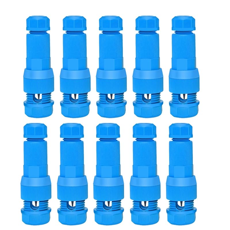 ANNETEE Black Plastic 12-16 AWG Screw Terminal Landscape Lighting Connectors (10 Pack)