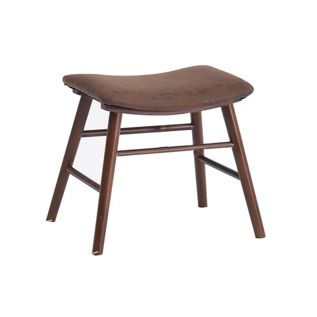Reposapiés de tela suave y diseño moderno con patas de madera