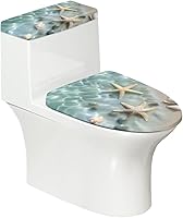 Vista 39 de Cubierta de asiento de inodoro con estampado de cebra, cubierta de tapa de tanque de inodoro ovalada negra, alargada, redonda, repuesto