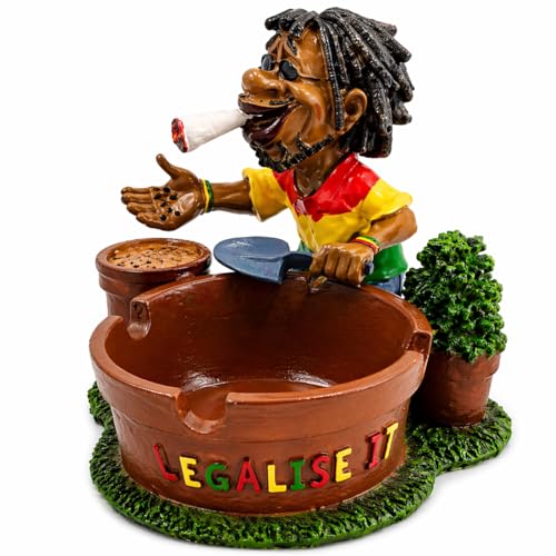 Cool Jamaican Man Holding Cigarette Ashtray #2 image 5