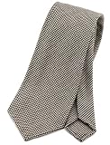 本色 Premium Ties - Handmade Men's Neckties,Hand-rolled edges,European Italian style (Brown check Wo