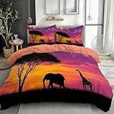 【Sets de Housses de Couette Microfibre】Cette housse de couette réversible est composée à de microfibre, ce qui est super doux, confortable, respirant et plus durable que le coton pur. nos parure de lit 1 personne peuvent être utilisées en toutes saisons, vous permettant d'avoir un sommeil chaud et confortable