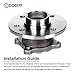ECCPP Replacement for Pair of 2 Rear Wheel Hub Bearing Assembly 4 Lugs 512304 x2