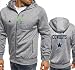 Produktbild FEZD Hoodie Fußball-Jersey-Dallas Cowboys Langarm-Zipper Hoodies Männer Herbst Jersey High Neck Hoodie Long Sleeve T-Shirt Pullover,XL