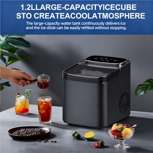 Machine à glaçons rapide 6 min compacte et autonettoyante de 1,2L - 6