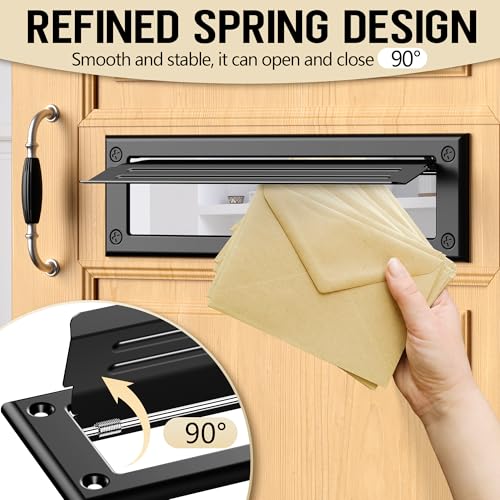 image for Profasion 13 inch Mail Slot for Front Door, Stainless Steel Mail Slot 