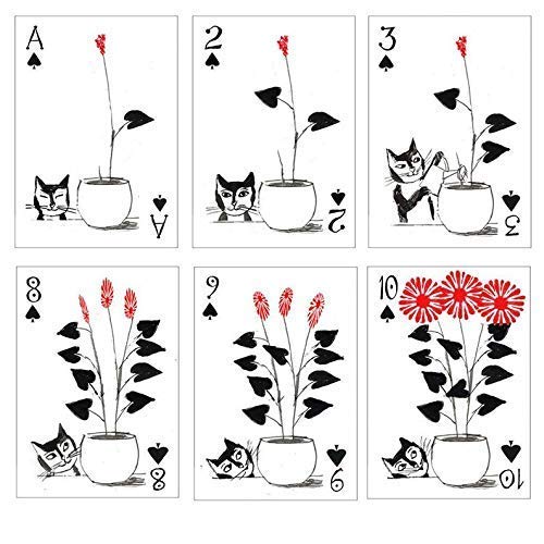 Artiphany Kitten Club Cat Playing Cards Poker Size Single Deck Printed By Cartamundi, Usa #TOP5
