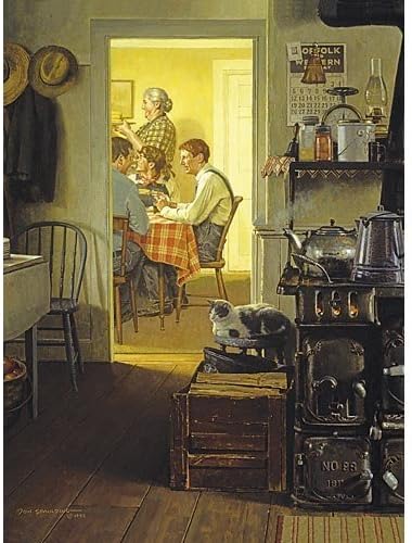 Bits and Pieces Don Spaulding 1000 Piece Puzzle Harvest Supper