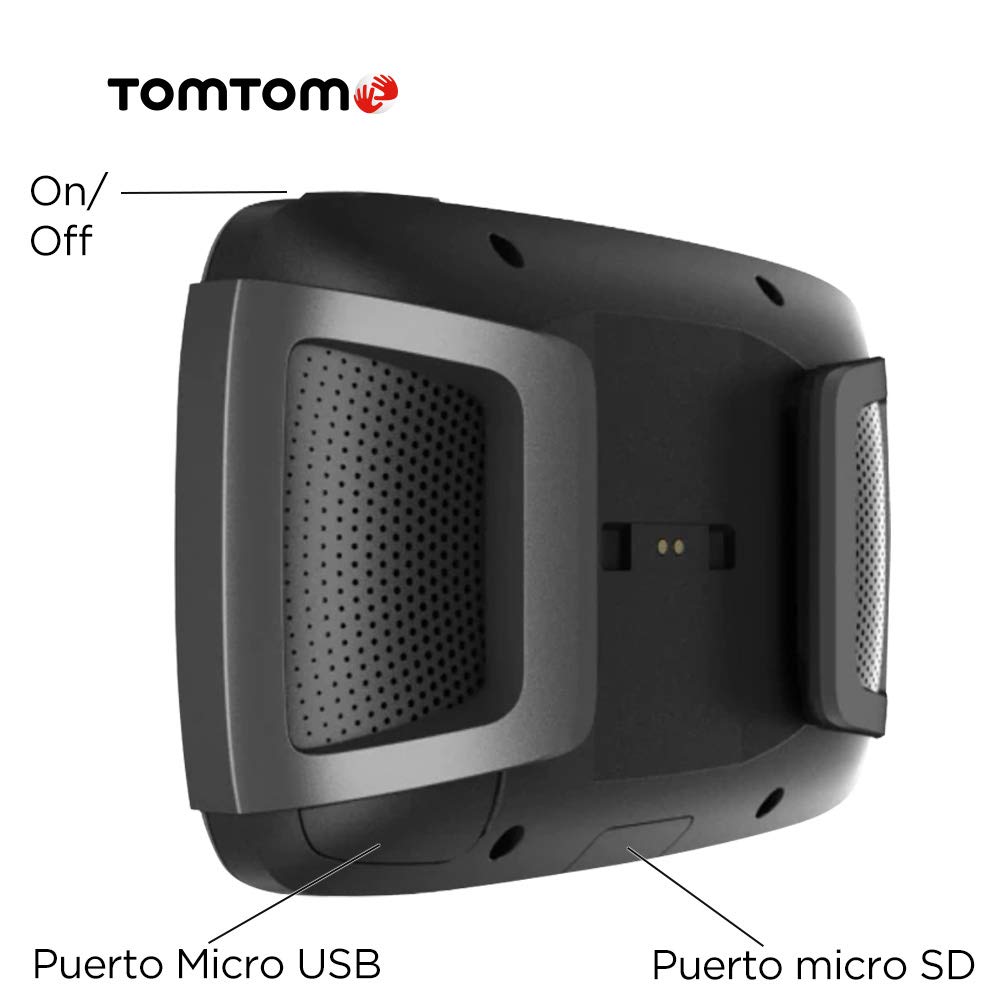 TomTom GPS para motocicletas Rider 500 (4,3 pulgadas con carreteras montañosas, actualizaciones mediante Wi-Fi, info tráfico en tiempo real, Radares de tráfico, 49 mapas)