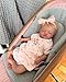 TFJS Lifelike Reborn Baby Dolls Cute Sleeping Girl 20 Inch Soft Vinyl Realistic Newborn Baby Doll Handmade Real Life Baby Dolls with Clothes Accessories Reborn Doll Toys Xmas Gift for Kids Age 3+