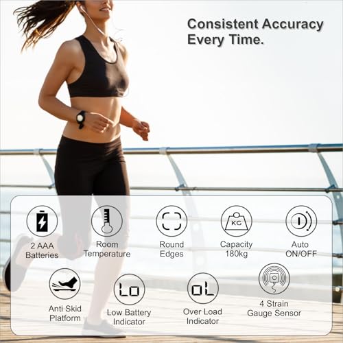 Image of Healthgenie Weight Machine for Body Weight Thick Tempered Glass LCD Display With 3 Years Warranty Weighing Scale Shine Plus