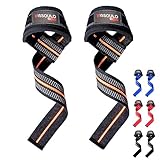 MISSOULO FITNESS Straps Gym. Correas de Levantamiento de Pesas de Neopreno para Gimnasio, Powerlifting y Crossfit. Agarres Ideales para Levantamiento de Mancuernas, Barras y Entrenamientos de Fuerza.