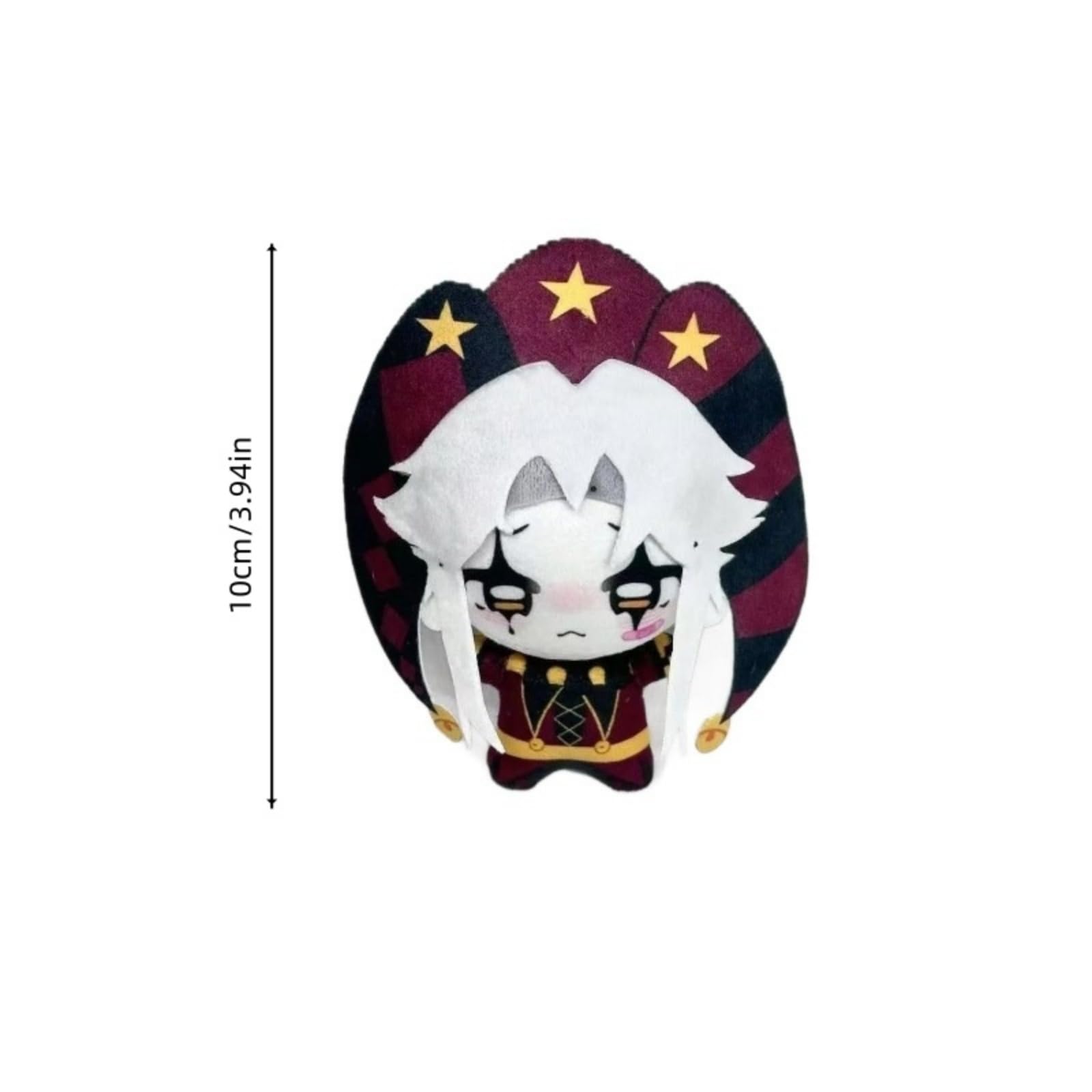 The Freak Circus Plush Toy Freak Circus Pierrot Plush Cartoon Character Doll Soft Plushies Pillow Stuffed Figure for Game Fans (Pierrot-10 cm) - 3