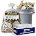 Plasticplace Contractor Trash Bags 55-60 Gallon │ 3.0 Mil │ Clear Heavy Duty Garbage Bag │ 37.5” x 56.6” (50Count)