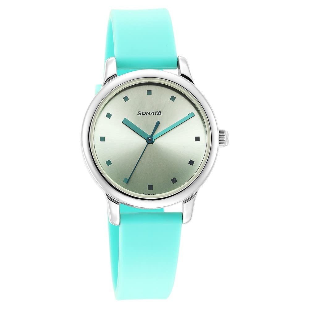 Sonata Splash Green Dial Women Watch with Plastic Strap-NS8178SP01 (B0BS3LN86B) Amazon Price History, Amazon Price Tracker