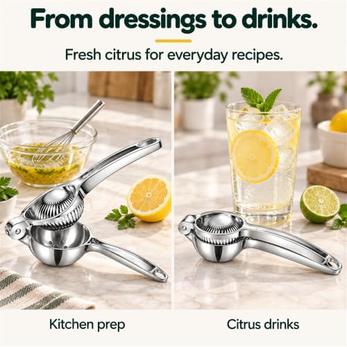 Lemon Squeezer, 304 Stainless Steel Manual Citrus Juicer - image 4