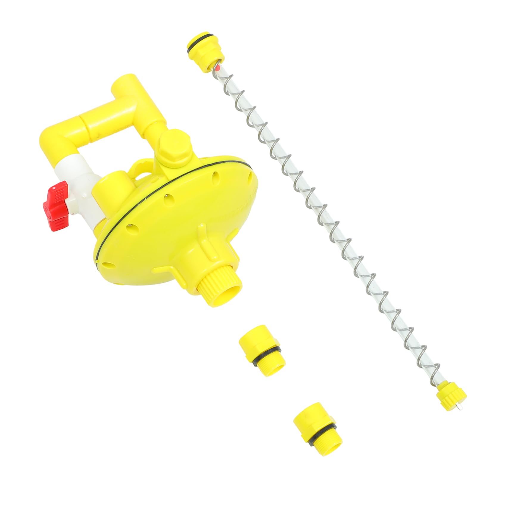 Toyvian Riduttore di Pressione Dell'acqua per Abbeveratoio Automatico Polli, Valvola Regolatrice in Plastica Gialla Design Leggero e Prevenzione Perdite