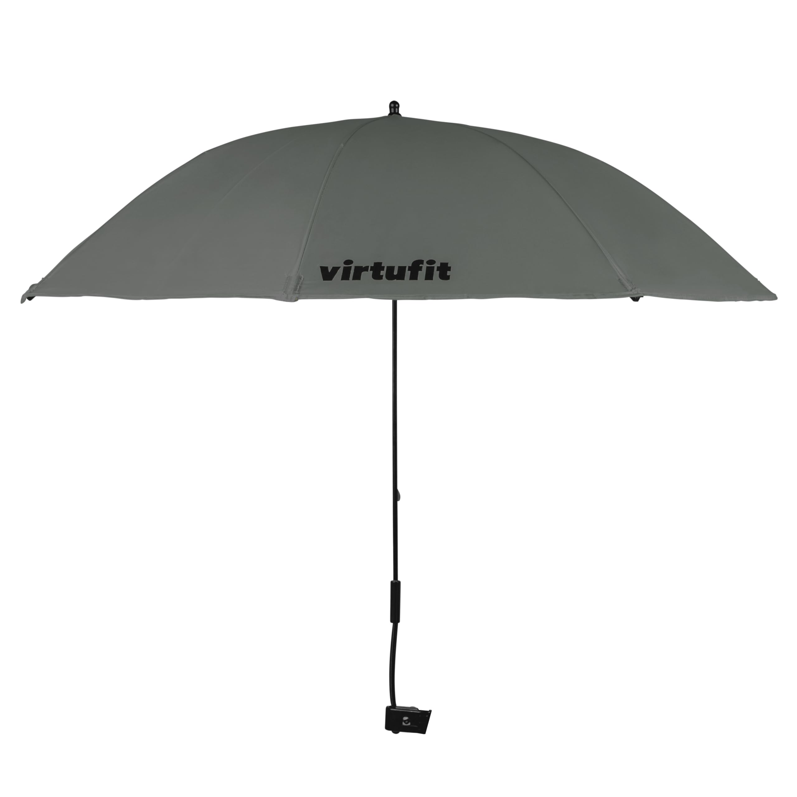 VirtuFit Parasol universel pour chaise – Parasol de camping – Parasol pour chaise avec attache universelle – Disponible en gris et beige, gris, taille unique