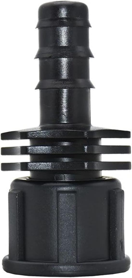Hose Connector Drip Irrigation Female Thread 1/2 to 16mm Hose Barb Joint Irrigation Adapter 25 (Color : Black)