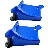 2 Pieces Car Hose Guides, Tire Hose Rollers for Car Wash, Detailed Tire Hose Guides to Prevent Pressure Washer Hoses from Getting Stuck Under Tires and Avoiding Hooked Car Plastic Car (Blue)