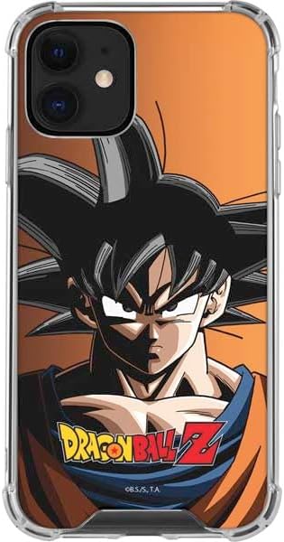 Skinit Clear Phone Case Compatible with iPhone 12 Mini - Officially Licensed Dragon Ball Z Goku Portrait Design