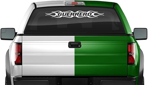 Guerrero MX Mexico - Adhesivo para parabrisas y ventana, cartel gráfico de vinilo para la parte trasera del auto, camión, SUV, vehículo, Estado,