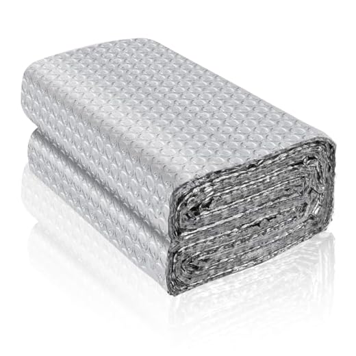 Aislante térmico reflexivo rollo aislante termico de aluminio lámina reflectora de radiador paneles aislantes termicos ventanas pared (3m×60cm)