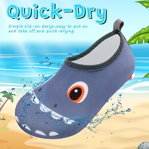Image of VIFUUR Kids Water Shoes Girls Boys Quick Dry Aqua Socks for Beach Swim Outdoor Sports