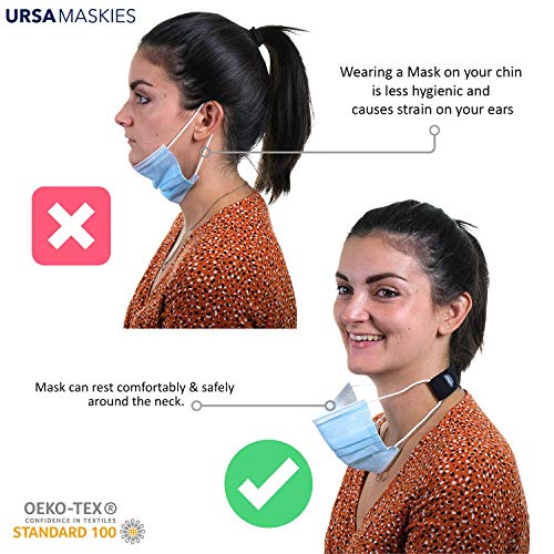 Maskie Face Mask Holder, Ultra-Light and Breathable Mask Ear Saver with Adjustable Gripper, Comfortable Mask Strap, Wear… - Image 3
