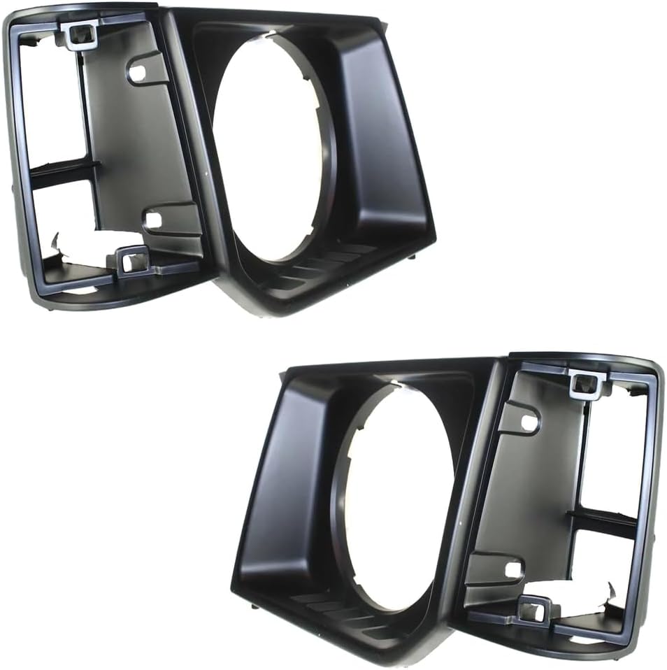 Rareelectrical New Pair Of Headlight Door Compatible With Dodge Mitsubishi Montero Sport 6 Cyl 3.0L Raider Base 4 Cyl 2.6L 1985-1991 By Mi2512106 Mi2513110 Mb377401 Mb377402