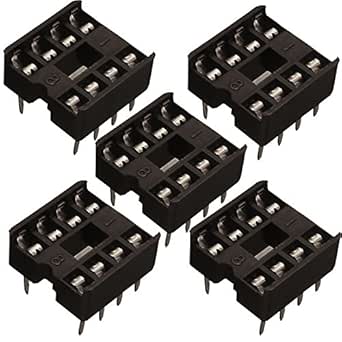 DIP 8 pin IC Socket DIP Pack of 5 : Amazon.co.uk: Business, Industry ...