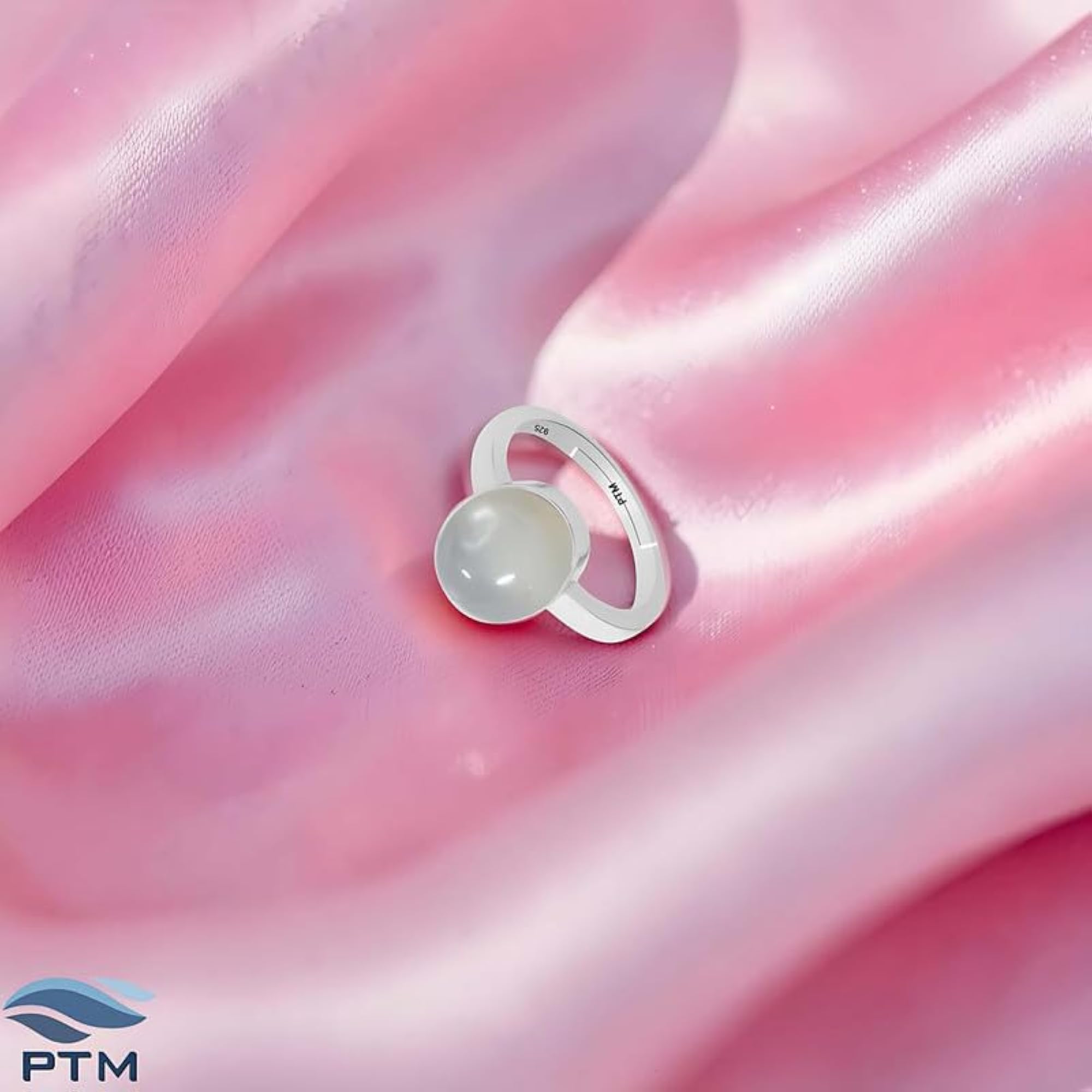 Moonstone/Chakrant Adjustable Ring in 925 Sterling Silver