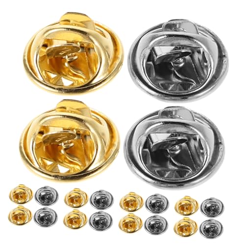 VILLCASE 60set Pin Backs: Blank Pins Butterfly Clutch Pins Holder Enamel Pin Locking Backs Tie Tacks Jewelry Backings Clasp for Brooch Lapel Hat Badges Tie Tack