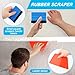 Wallpaper Smoothing Tools, Wallpape-r Tool Kit with Felt Squeegee Seam Roller Wallpape-r Brush Measure Tape for Wallpapers,Contact Paper,Window Tint,Vinyl Backsplash Tile(COLOR:1)