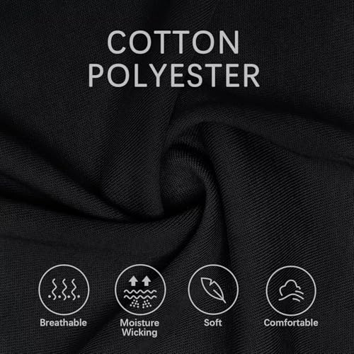 Image of Men's Business Long and Short Sleeve Polo Shirts Mercerized Cotton Blend Casual Stylish Collared Shirts