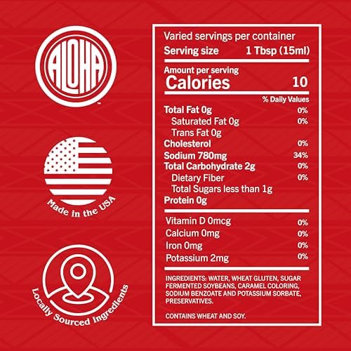 Miniatura 2 de Aloha Shoyu - Salsa de soja de mezcla original, perfil dulce y ligero, fabricado en Hawái, 12 galón