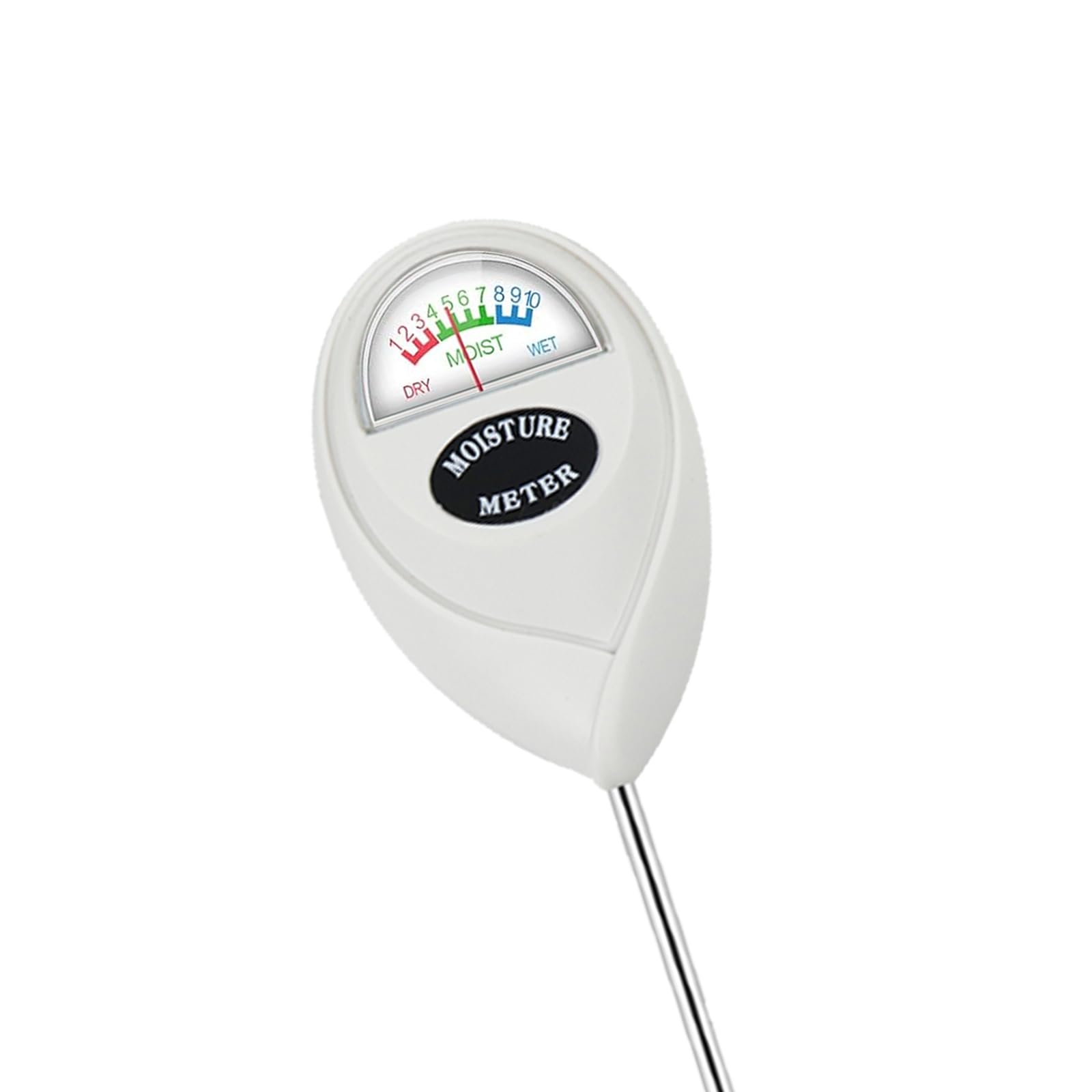 Soil Moisture Meter, Plant Water Meter Soil Meter Moisture Sensor Hygrometer for Indoor Outdoor Plant Care,No Battery Needed(White)