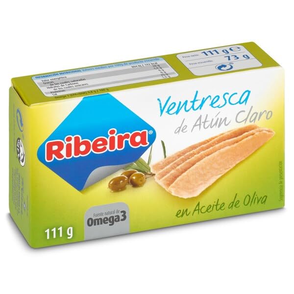 Ribeira Ventresca de Atún Claro en Aceite de Oliva, 73 g