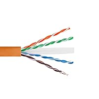 Vista 56 de SATMAXIMUM CAT6 Cable 1000ft Pull Box Solid Ethernet LAN UTP Cable 23AWG 550Mhz RJ45 Network CCA Copper Clad Aluminum Wire Bulk (Black, 1000FT)