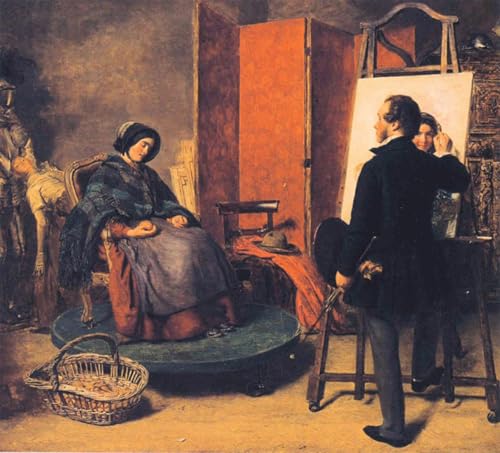 Toile le modèle endormi William Powell Frith pour créer une ambiance sereine au bureau 60x90cm