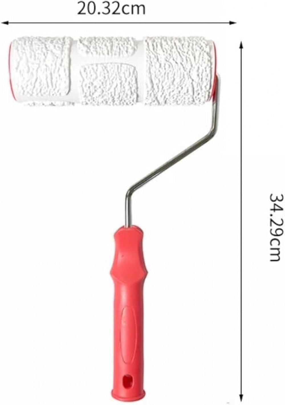 壁の装飾に最適 8インチ煉瓦浮彫りペイントローラー ゴム製防滑ハンドル付き 模造れんが造りパターン浮彫りシリンダー 家庭用DIYにぴ