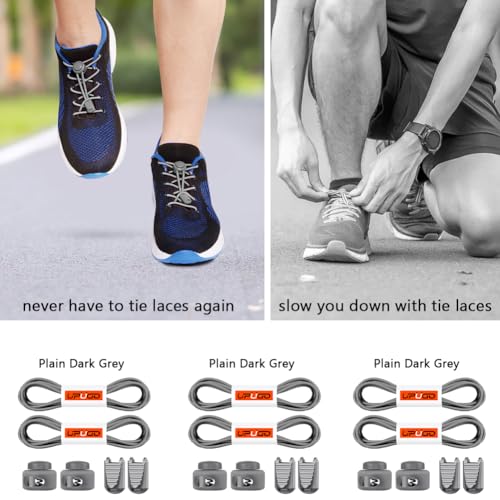 Image of UpUGo Elastic Shoe Laces, No Tie Shoe Laces Tieless for Kids, Adults, Elderly, One Size Fit All