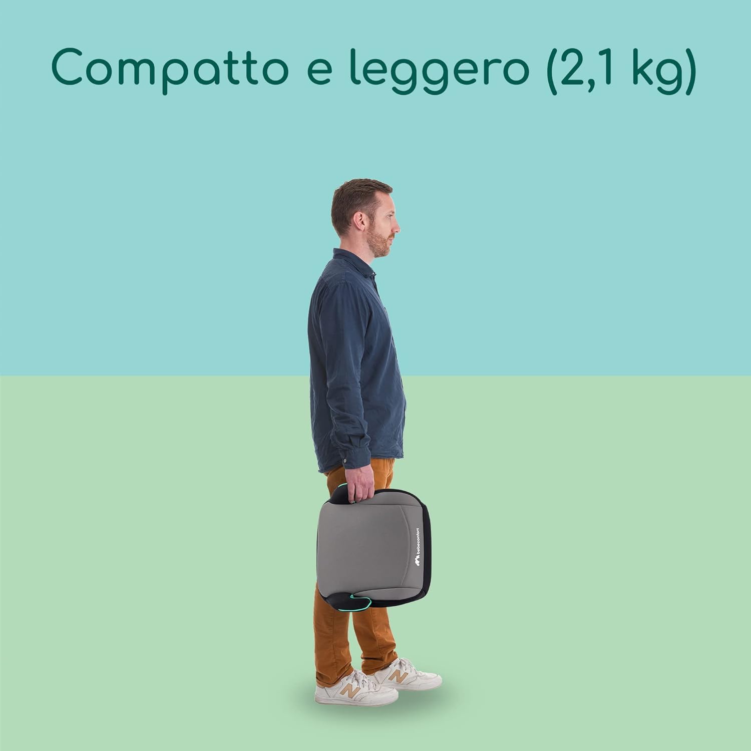Bebeconfort Manga i-Fix Rialzo Auto per bambini, Seduta auto bambini, seggiolino auto isofix gruppo 3 per Bambini 128-150 cm, dai 6 ai 12 Anni (22-36 kg), colore Grey Mist