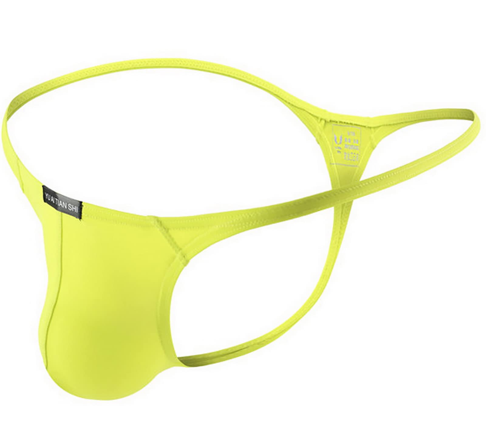 Faringoto Herren-String und G-String, tief sitzend, einfarbig, Größen S-XXL, gelb, S