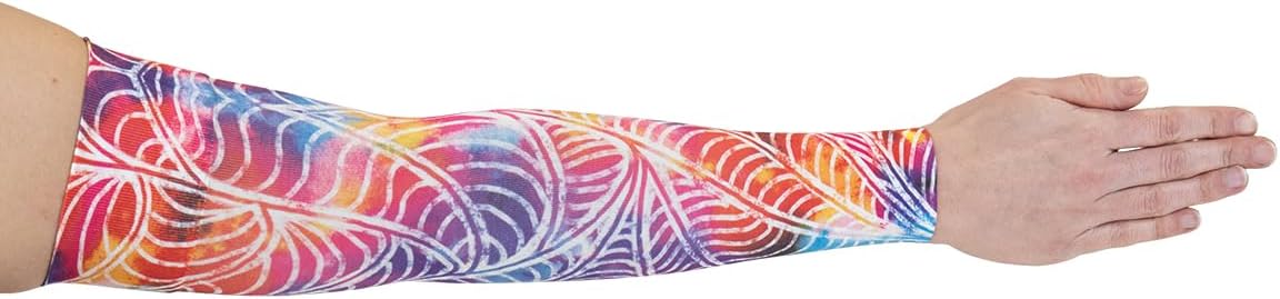 Lymphedivas Psychedelic Medical Graduated Compression Arm Sleeve for Lymphedema